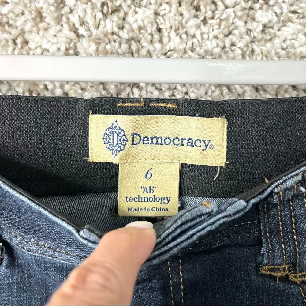 Democracy Jeans Women’s 6 “Ab” Technology‎ Denim Skinny Ankle Jegging